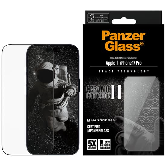 PanzerGlass® Ceramic II Skärmskydd iPhone 17 Pro