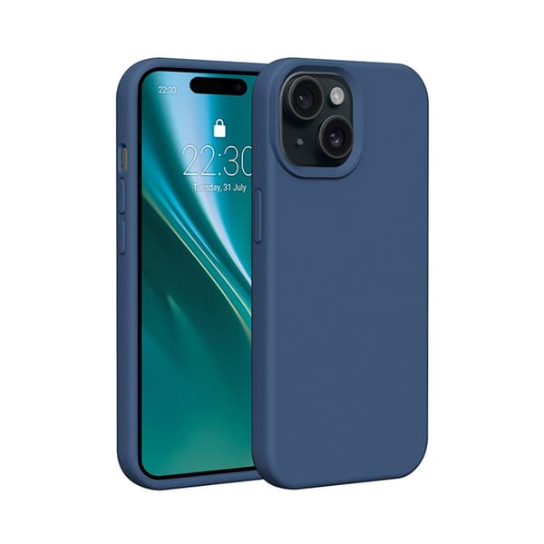 Etteri Silikonskal för iPhone 14 mörkblå blå