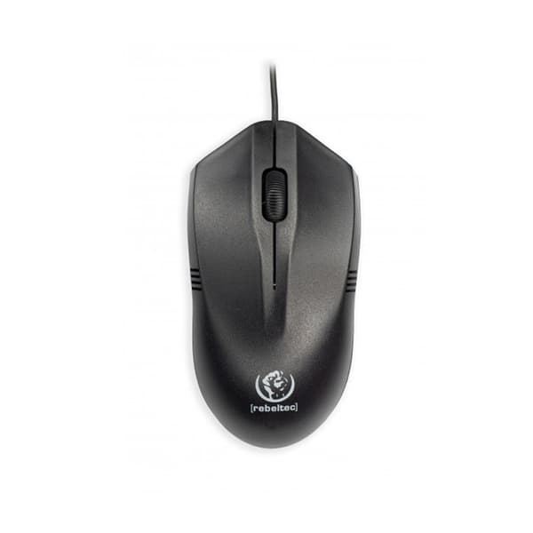 Rebeltec optisk mus USB 1,8m Wolf