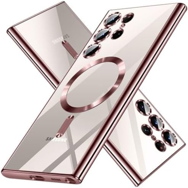 Chrome Mag-fodral för   Samsung Galaxy S25 rosa rosa