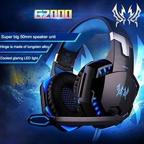 G2000 Stereo Gaming Headset för PS4 PC Xbox One, PS5 blå