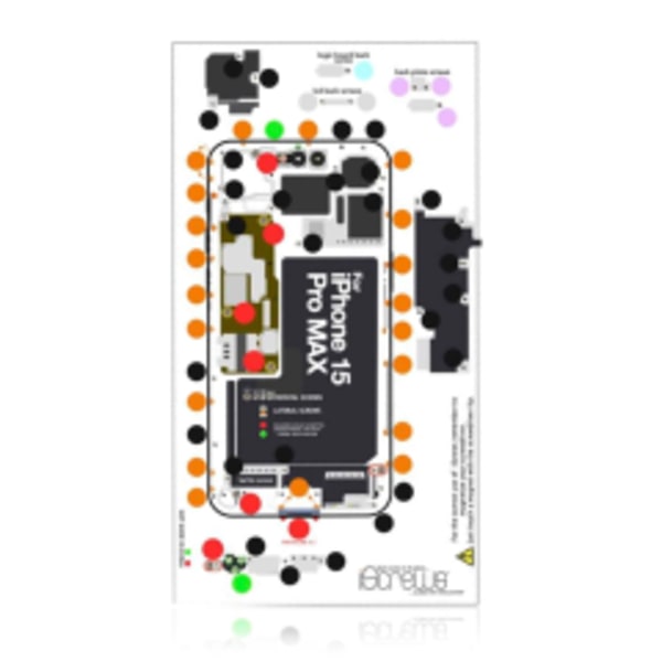 iScrews Positionsmatta för iPhone 15 Pro Max (dottorpod)
