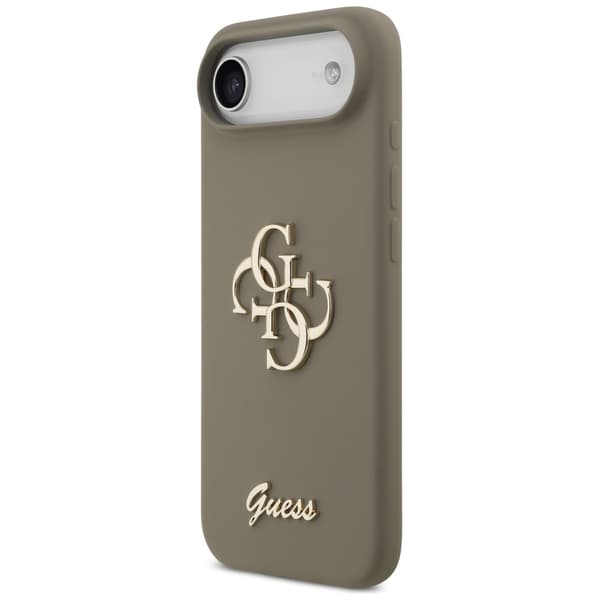 Guess Silicone Big 4G Script fodral för iPhone Air brun brun