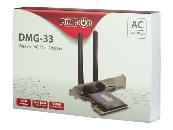 Inter-Tech DMG-33 Netvärksadapter PCI Express x1 1300Mbps