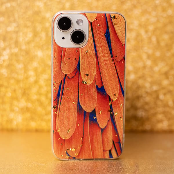 Guld Glam skal för Samsung Galaxy A34 5G orange