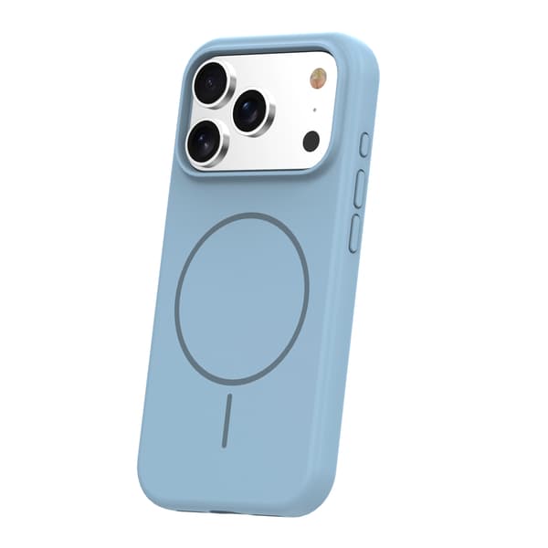 Silikon tunt Mag-skal för iPhone 17 Pro Max / 18 Pro Max ljusblå