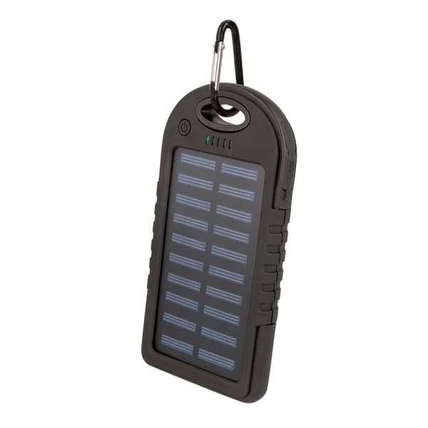 Setty solcellsdriven powerbank 5000 mAh SPBS-05 svart