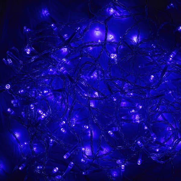 Ljusslinga 100LED 8m blå Forever Light