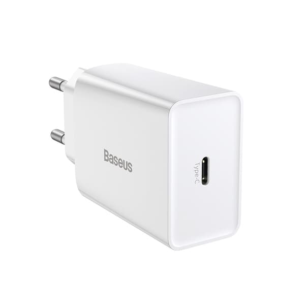 Baseus väggladdare Speed Mini PD 20W 1x USB-C vit