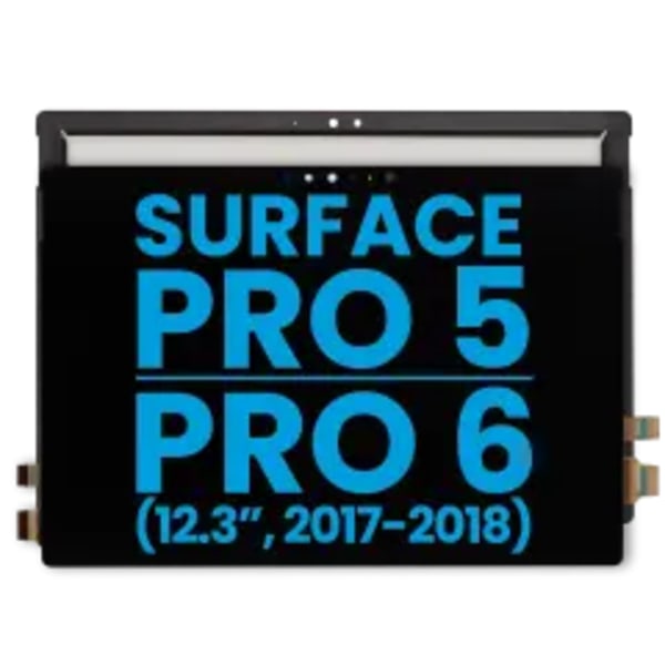 LCD-enhet med digitizer för Microsoft Surface Pro 12.3\" 5:e (1796) / 6:e (1807) (Eftermarknad) (Svart)