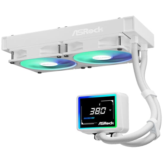 Asrock Challenger 240 Digital ARGB kölesystem 1-pack vit 120 mm