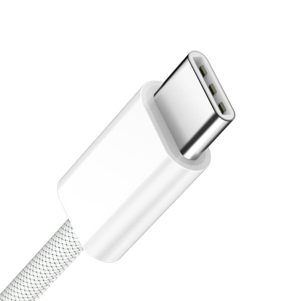 BWOO-kabel USB-C - USB-C 2m 60W vit