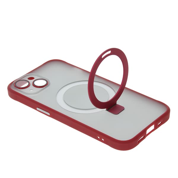 Mag Ring-fodral för iPhone 13 6,1\" röd