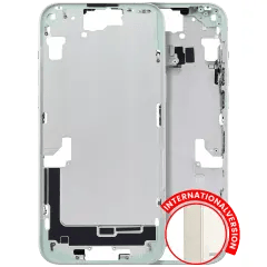 Mellanramshölje med smådelar för iPhone 15 Plus (EU / Global version) (Eftermarknad Plus) (Grön)