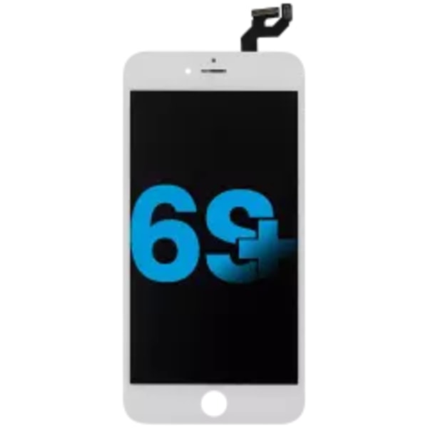 LCD-enhet med stålplatta för iPhone 6S Plus (Eftermarknad) (Vit)