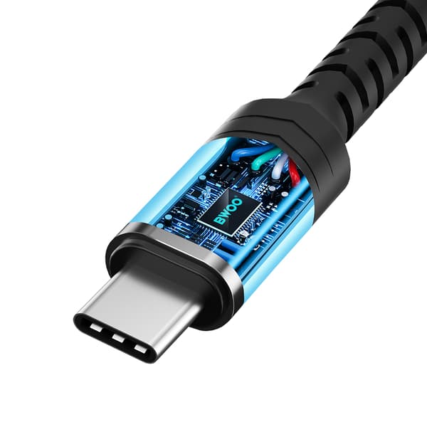 BWOO Adapter AUX 3 5mm - USB-C svart BZ47