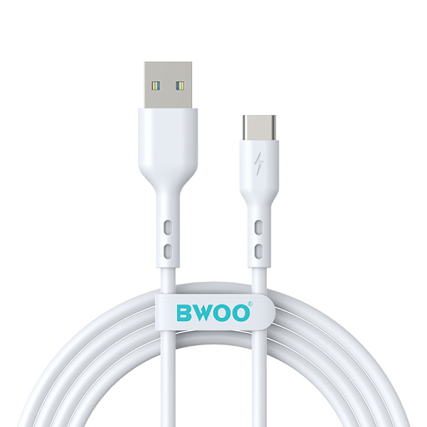 BWOO Kabel USB - USB-C 2m 3A vit