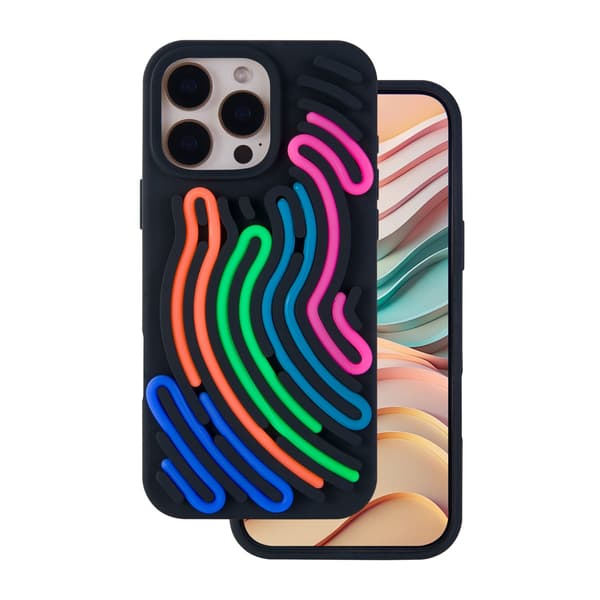 DIY Snake skal för iPhone 16 Pro svart svart
