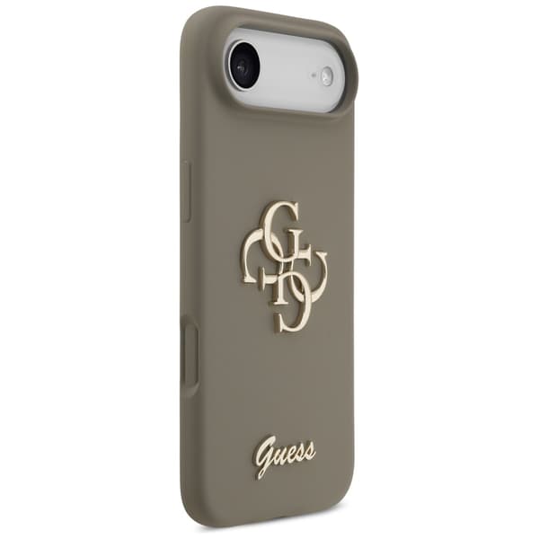 Guess Silicone Big 4G Script fodral för iPhone Air brun brun