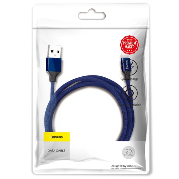 Baseus Yiven USB - Lightning-kabel 1,2 m 2A marinblå blå