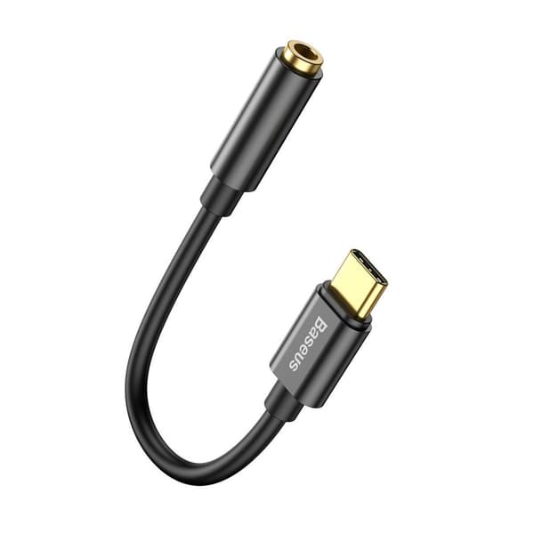 Baseus L54 USB-C till 3.5mm Jack adapter svart