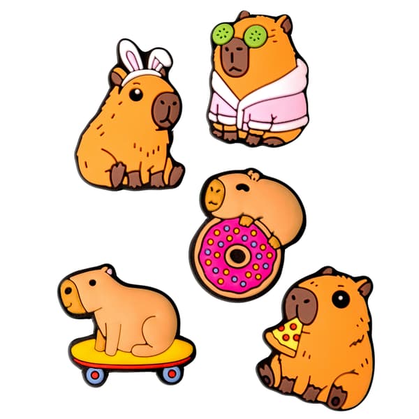 3D Klistermärke Capybara 5-pack