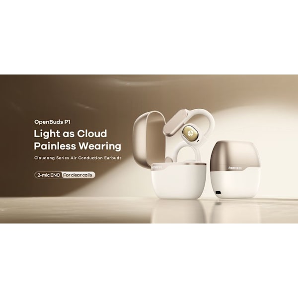 BLUETOOTH REMAX TWS P1 VIT LUFTLEDNING