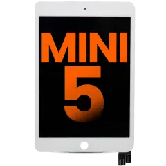 LCD-montering med digitizer för iPad Mini 5 (Skönhetsfel: Klass A) (Vit) vit