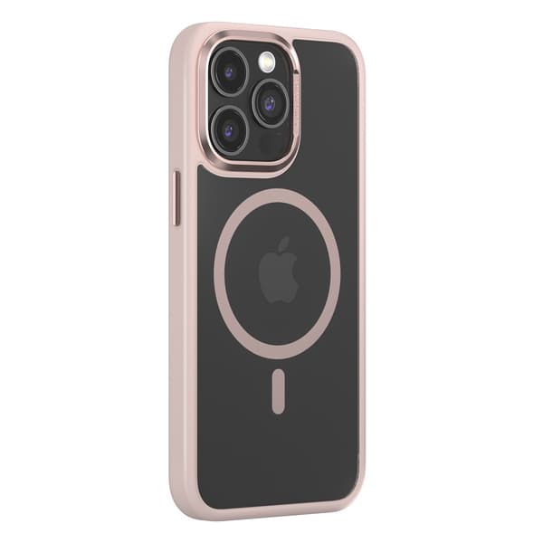 Comma fodral Joy Elegant Mag för iPhone 15 Plus rosa rosa