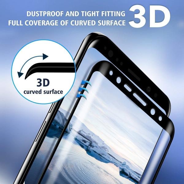 4 st Heltäckande Härdadglas  glas till din samsung s8 plus