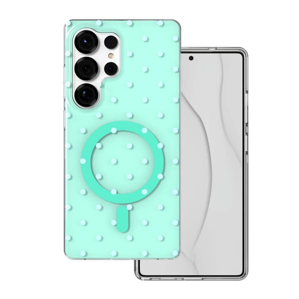 Bubble Dots Mag skal för Samsung S25 Ultra grön grön
