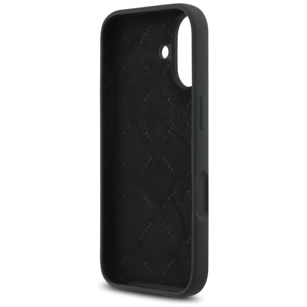Guess Silicone Big 4G Script Case for iPhone 17 Black