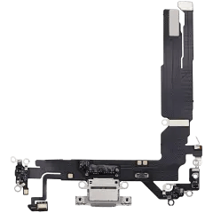 Laddningsport Flexkabel för iPhone 17 (Eftermarknad Plus) (Vit) vit