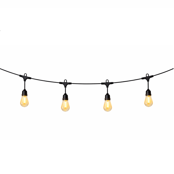 Forever Light LED Ljusslinga 230V FLM-200 7,2m 10 glödtrådslampor E27 S14 vit