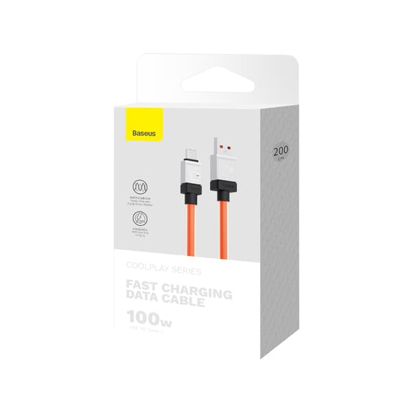 Baseus kabel CoolPlay USB - USB-C 2m 100W orange