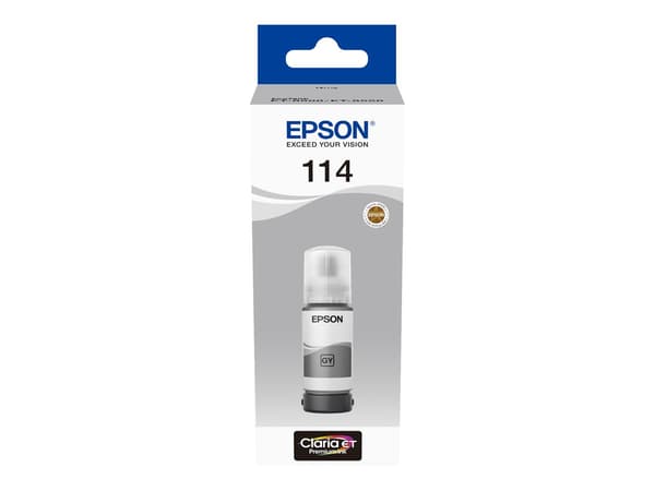 Epson EcoTank 114 Grå 2300 sidor Bläkrefill C13T07B540 grå