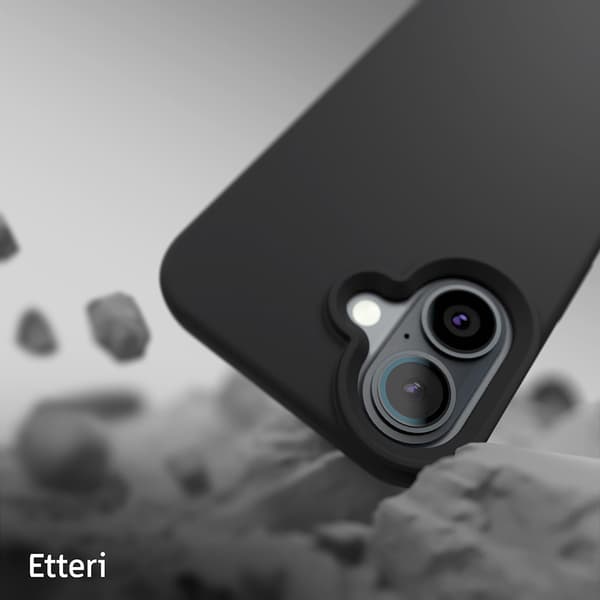 Etteri Silikonskal för iPhone 16 Plus svart