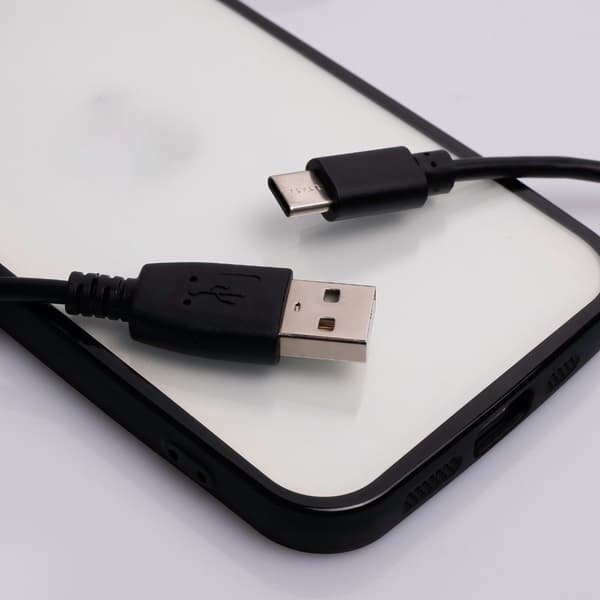 Maxlife kabel USB - USB-C 1,0 m 2A svart svart