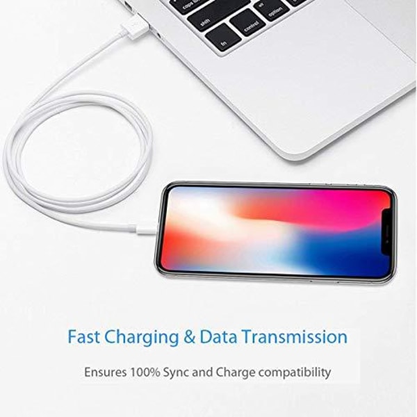 3 st 1 m hög kvalitet  iphone  kabel|vit White