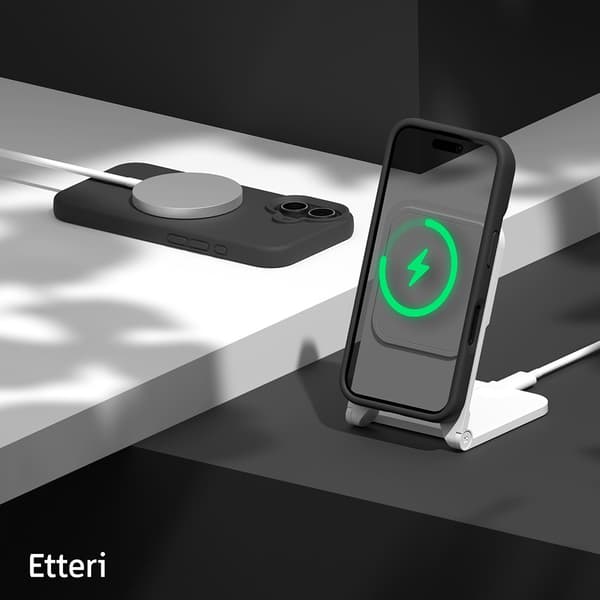 Etteri Silikonskal för iPhone 16 Plus svart