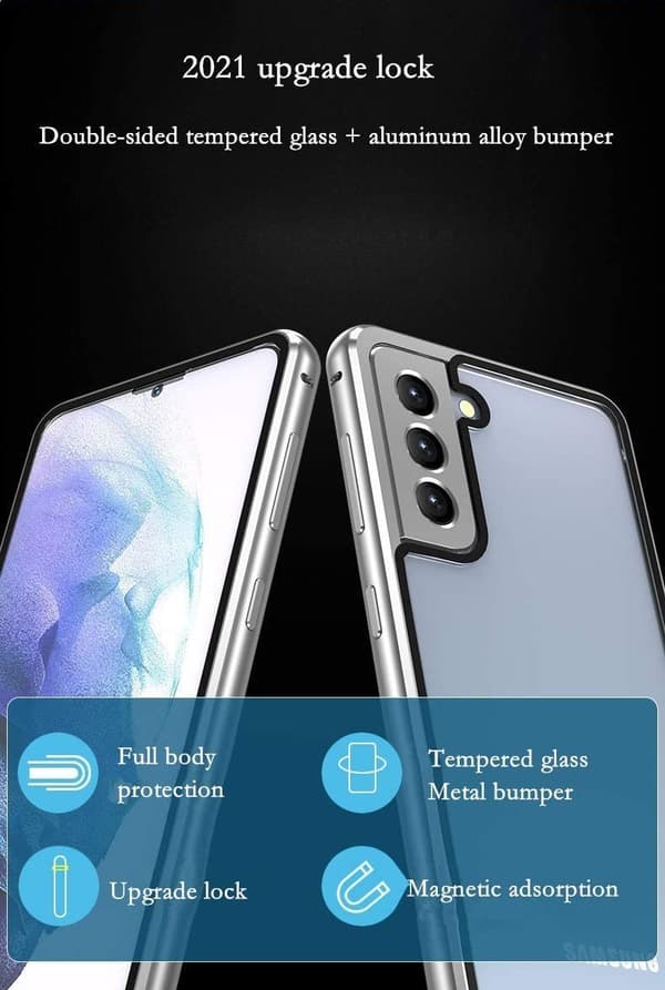 doubel case för Samsung S21plus|grön