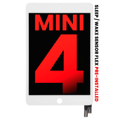 LCD-enhet med digitizer för iPad Mini 4 (Eftermarknad Plus) (Vit)