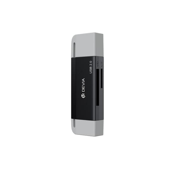 Devia kortläsare 2in1 EL239 USB/USB-C 2.0 svart