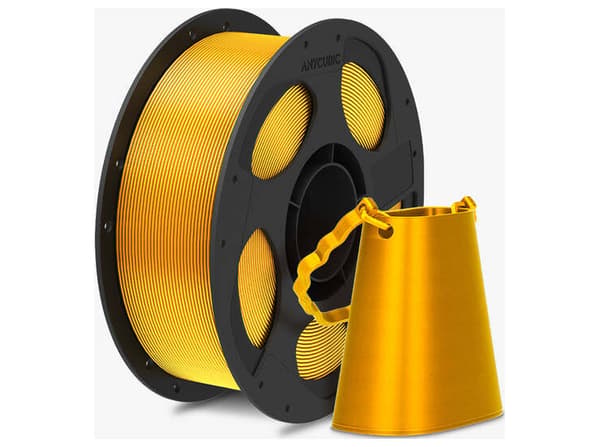 Anycubic PLA Silk PLA-filament 1.75mm Guld AHSCGD-103