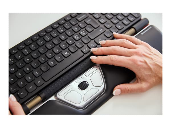Contour RollerMouse Red trådlös svart röd Silver