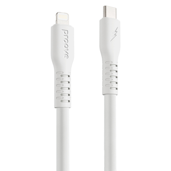 Proove USB-C to Lightning Cable 2m 3A - White, Durable