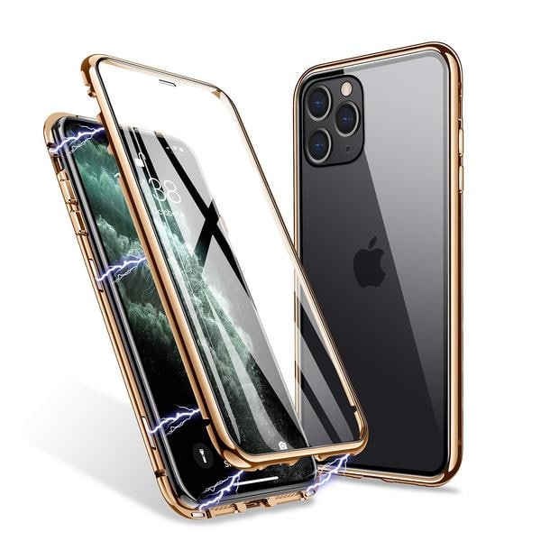 Doubel magnet fodral för iphone 11 pro max|svart