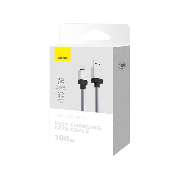 Baseus kabel CoolPlay USB - USB-C 1m 100W svart svart