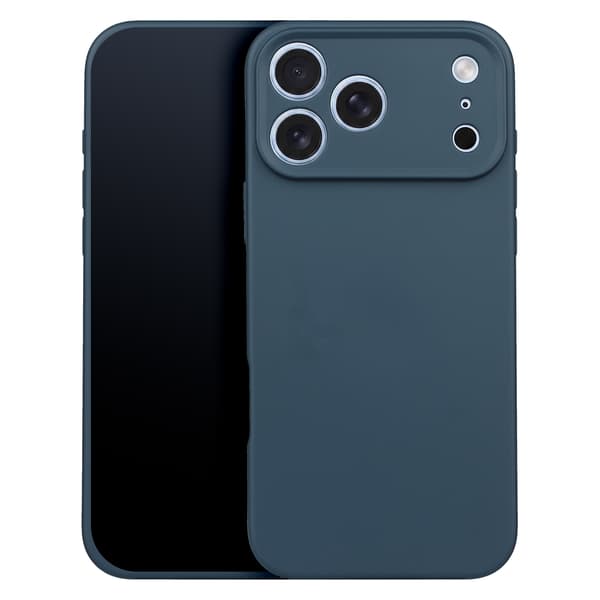 Matt TPU-skal för iPhone 17 Pro Max / 18 Pro Max mörkblå blå