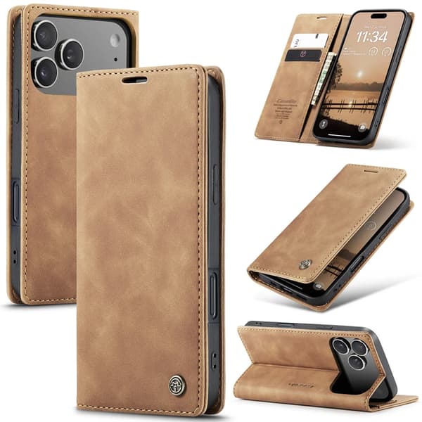 Caseme 0013 för iPhone 17 Pro Max Brun brun